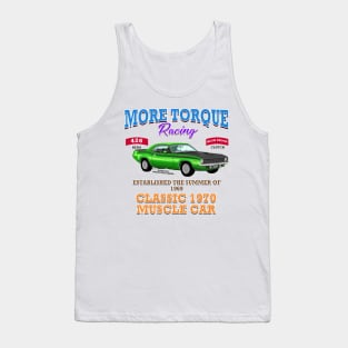 More Torque Racing Hot Rod Muscle Car Novelty Gift Tank Top
